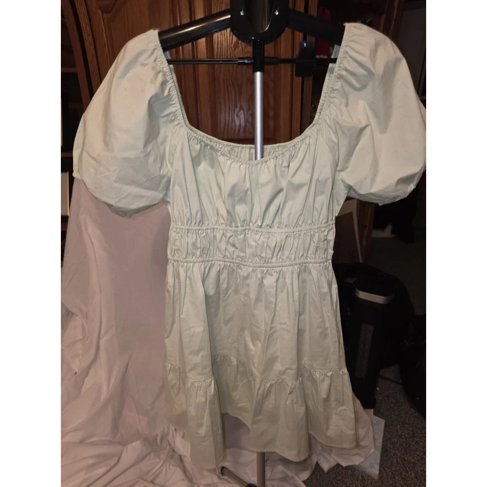 BP Green Ruffle Mini Dress. Vintage, Cottagecore, Lagonlook, Academia,‎ Y2K,...